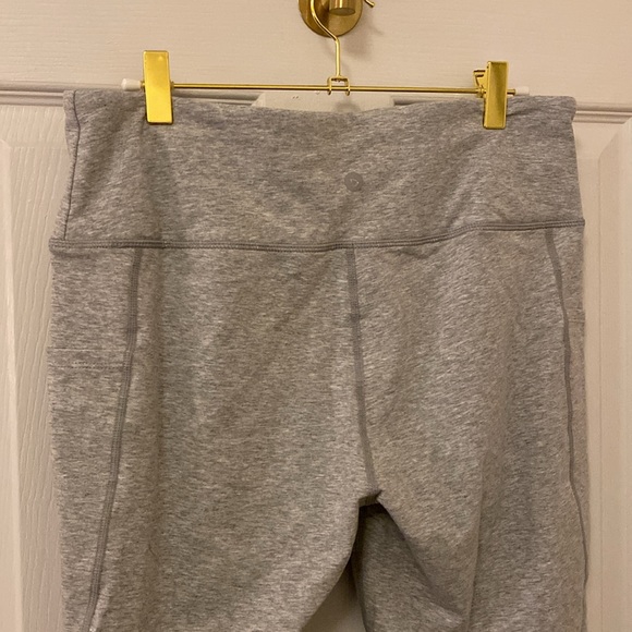 Gray Baleaf Yoga Workout Capris Lounge Flare Pants Casual Bootcut w Side Pockets - Picture 10 of 10